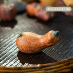 Tea pet in argilla di Yixing a forma di frutta — Peperoncino arancio-bruno maculato