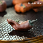 Tea pet in argilla di Yixing a forma di frutta — Peperoncino rosso-bruno