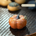 Tea pet in argilla di Yixing a forma di frutta — Zucca arancione granulosa
