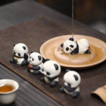 Tea pet in argilla di Yixing a forma di panda