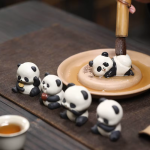 Tea pet in argilla di Yixing a forma di panda
