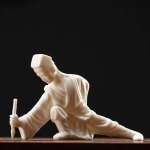 Tea pet in ceramica fatto a mano — 11 × 7,6 × 7,2 cm