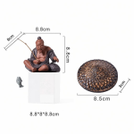 Tea pet Jiang Taigong in argilla viola con colino