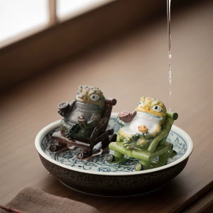 Tea pet Jinchan in resina che cambia colore
