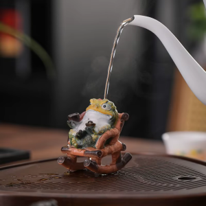 Tea pet Jinchan in resina che cambia colore