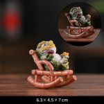 Tea pet Jinchan in resina che cambia colore — Marrone rossiccio