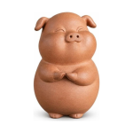 Tea pet maiale dello zodiaco in ceramica