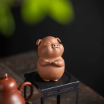 Tea pet maiale dello zodiaco in ceramica