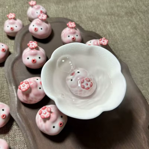 Tea pet maialino in ceramica