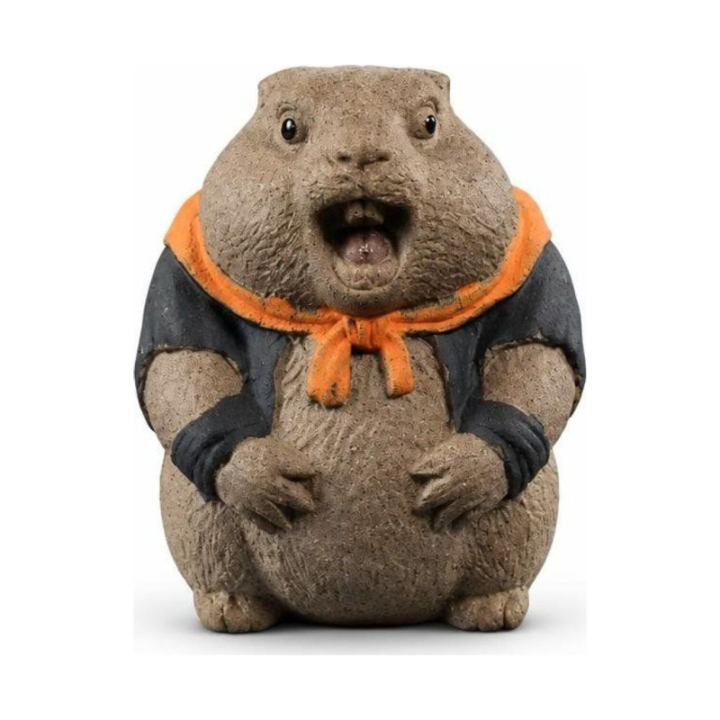 Tea pet marmotta in argilla di Yixing