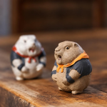 Tea pet marmotta in argilla di Yixing