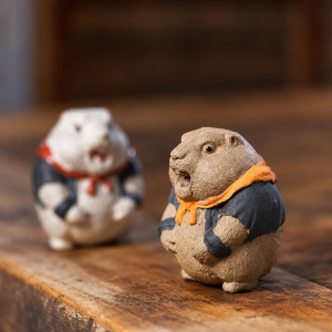 Tea pet marmotta in argilla di Yixing