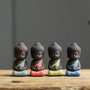 Tea pet monaco Buddha in ceramica