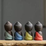 Tea pet monaco Buddha in ceramica