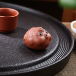 Tea pet pesce in ceramica — Arancione terracotta