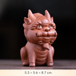 Tea pet Pixiu in argilla viola — A quattro zampe marrone rosato