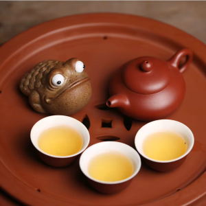 Tea pet rana in ceramica