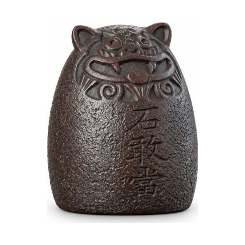 Tea pet Shigandang raffigurante una tigre in argilla viola