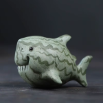 Tea pet squalo con motivo anguria in ceramica