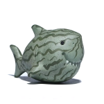 Tea pet squalo con motivo anguria in ceramica