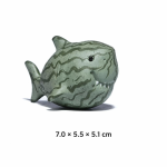 Tea pet squalo con motivo anguria in ceramica