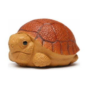 Tea pet tartaruga in argilla viola