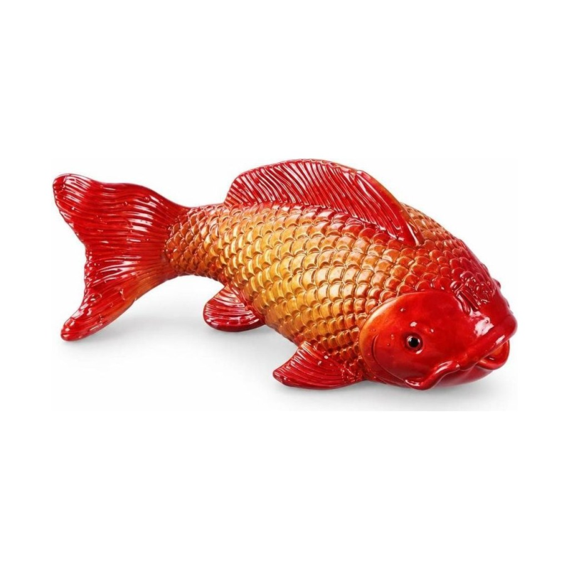 Tea pet termici a forma di carpe koi in resina