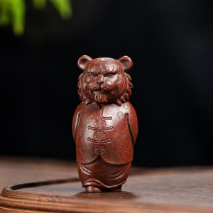 Tea pet tigre in argilla di Yixing (zisha)