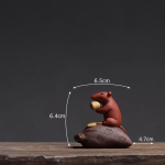 Tea pet topo con base a forma di borsetta