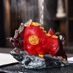 Tea pet toro che cambia colore