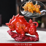 Tea pet toro che cambia colore — Rosso vivo