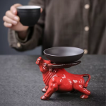 Tea pet toro in ceramica per il tè