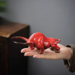 Tea pet toro in ceramica per il tè