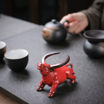 Tea pet toro in ceramica per il tè