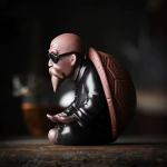 Tea pet uomo tartaruga con guscio rimovibile