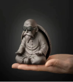 Tea pet uomo tartaruga con guscio rimovibile